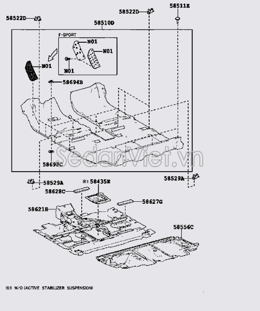 Ốp che cốp hậu 5851048470C2