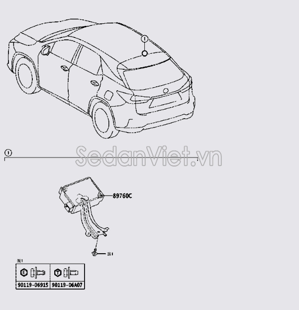 Hộp báo cảm biến áp suất lốp 8976048160