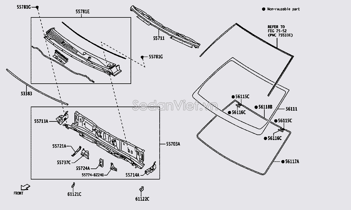 Ốp chân kính chắn gió trước 55708BZ130