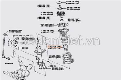 Tăm bông giảm xóc trước 4833152100