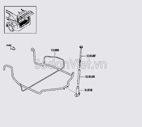 Khóa lốp dự phòng 51900BZ120