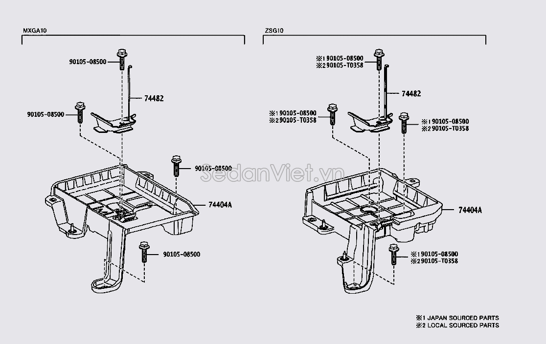 Thanh sắt chặn bình ắc quy 7440402880