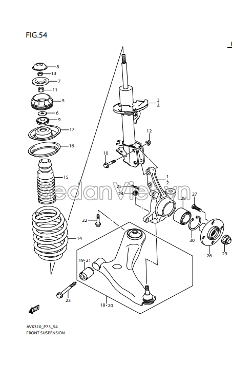 Giảm xóc trước 4160184M20000