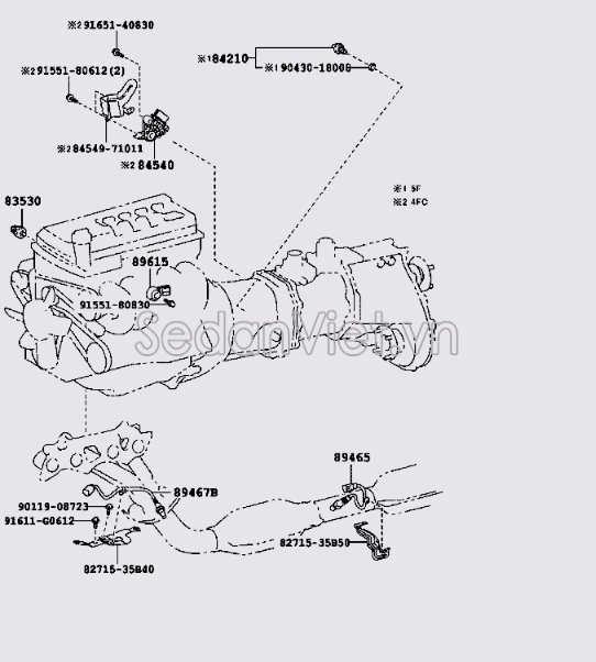 Cảm biến Oxy Toyota Land Cruiser Prado 2013-2015