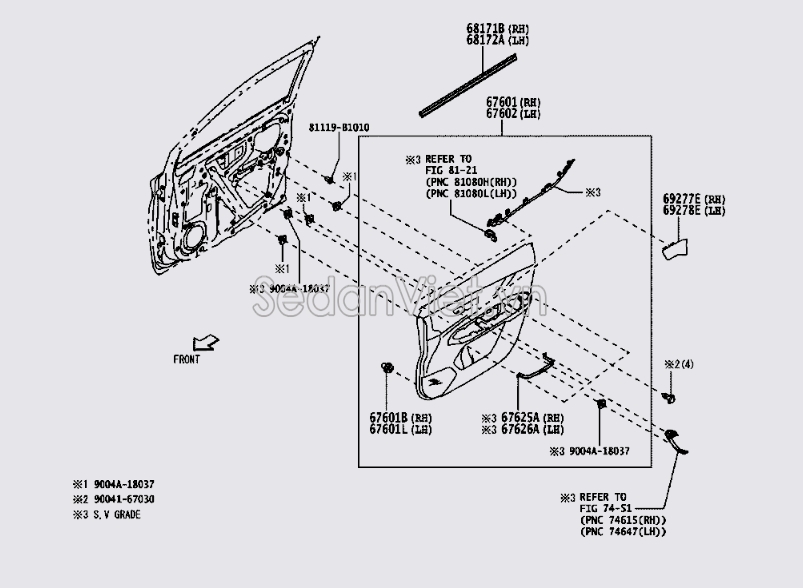 Táp bi cánh cửa 67620BZA90C1