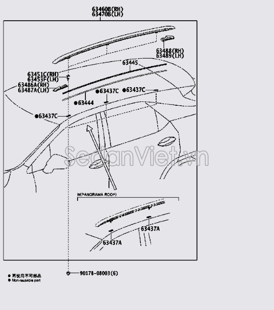 Ốp đầu giá nóc 6348848040