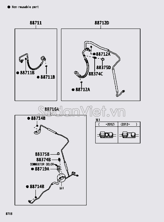 Cảm biến áp suất gas 88719B2010