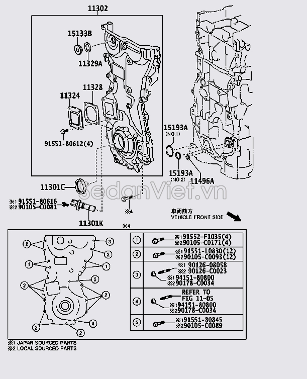 Phớt đầu trục cơ 9031142043