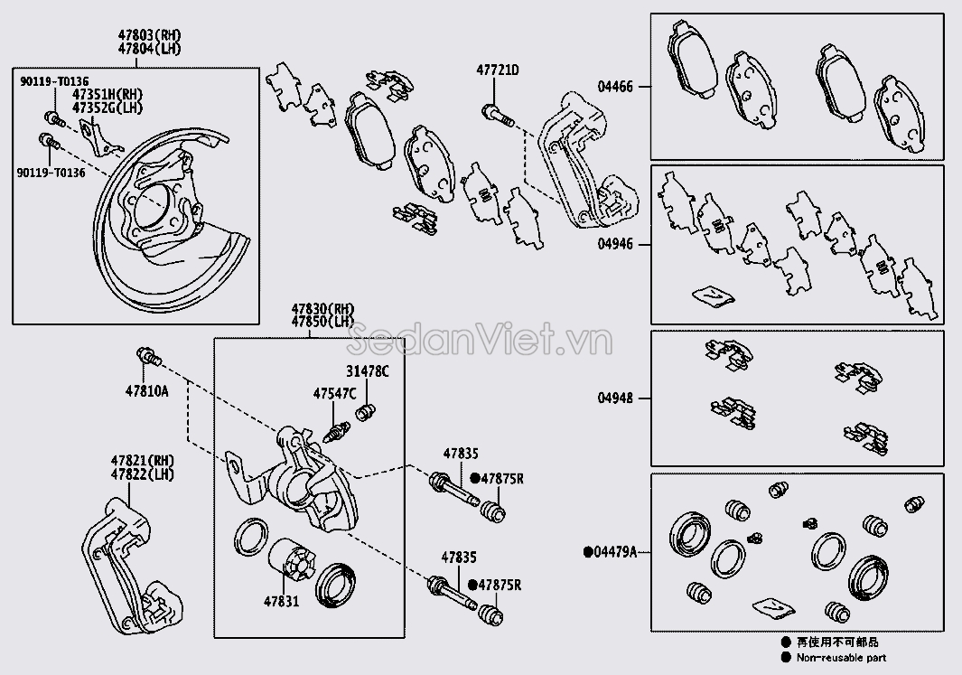 Tấm thép che bụi cụm phanh sau 478030D040