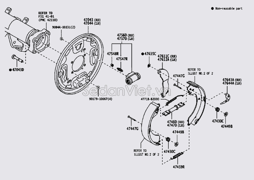 Cần tăng phanh tay 47612BZ070