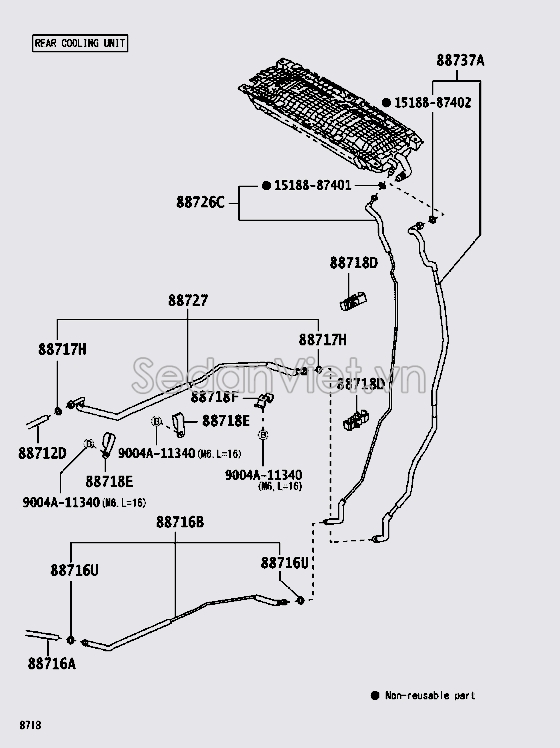 Ống ti ô điều hòa sau 88717BZ440