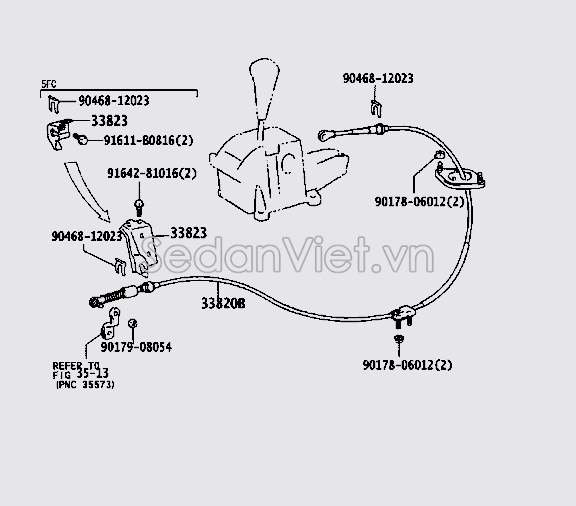 Dây đi số Toyota Land Cruiser Prado 2004-2009