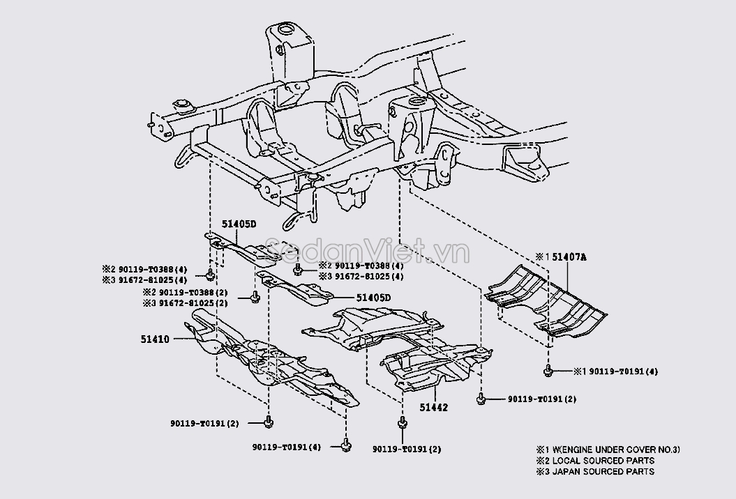 Giá đỡ động cơ trước 51420KK010