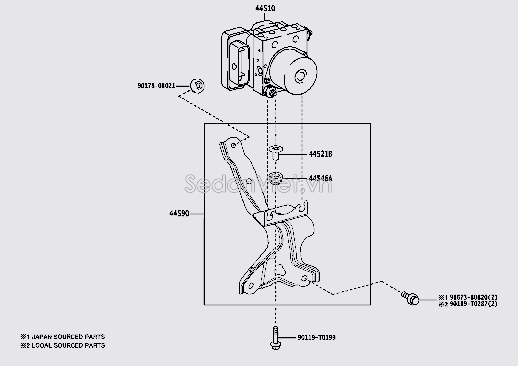 Cụm điều khiển ABS 4405033700