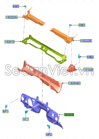 Máng hứng nước mưa Ford Everest 2022