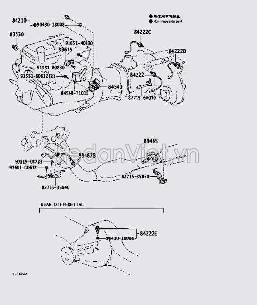 Cảm biến Oxy Toyota Land Cruiser Prado 2004-2009