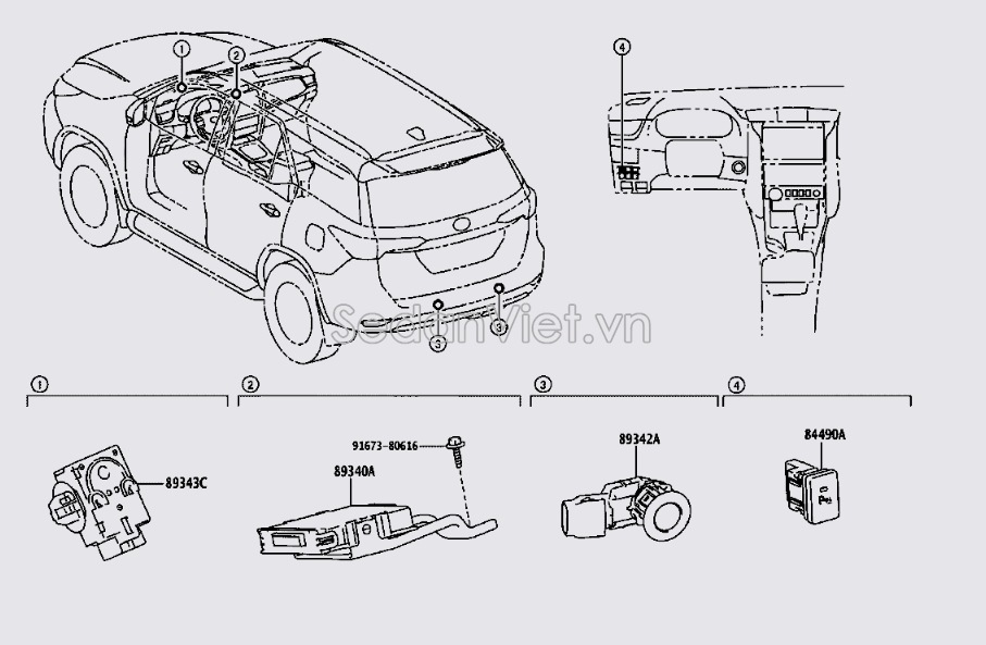 Hộp điều khiển đỗ xe 893400K010