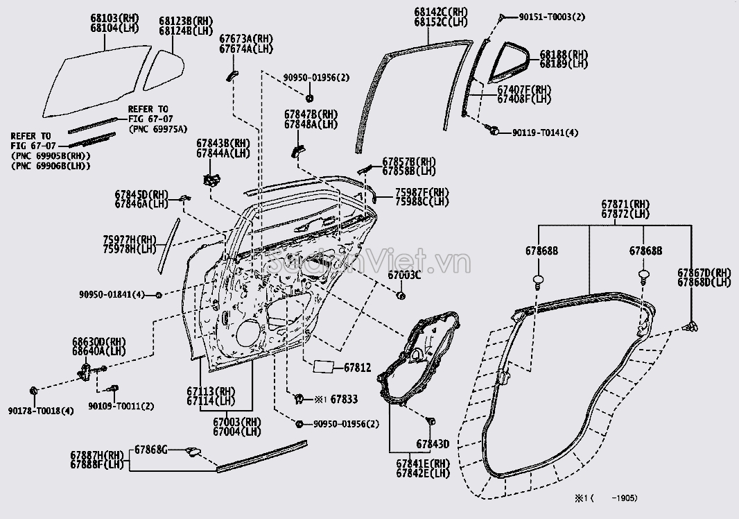 Cánh cửa sau 6700406380