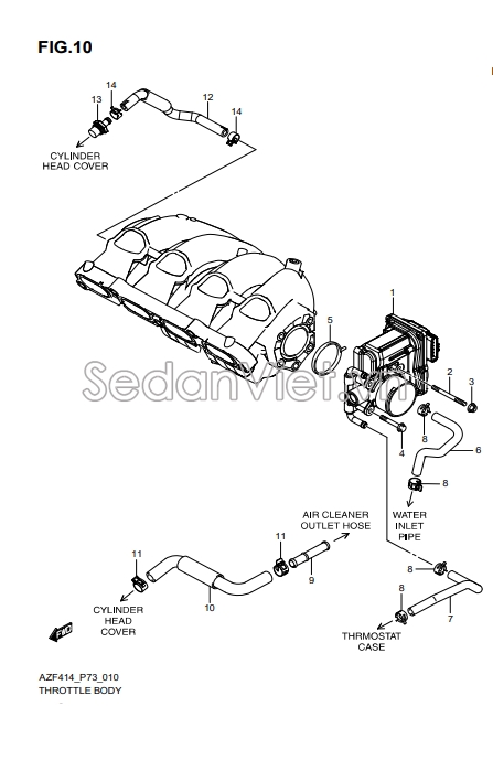 Cụm bướm ga 1340071L00000