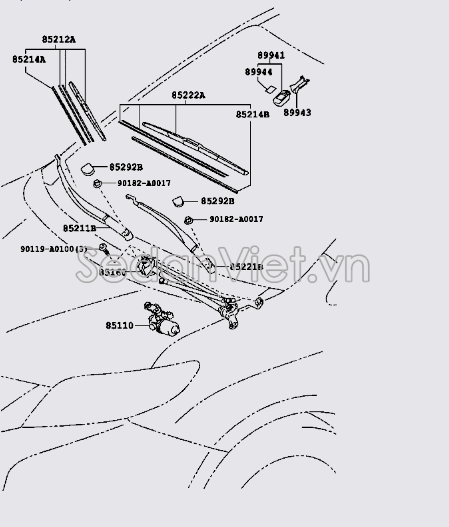 Cần gạt mưa trước 8521108030