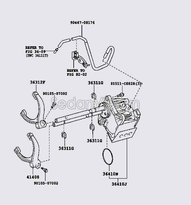 Trục đi số càng cua Toyota Land Cruiser Prado 2013-2015