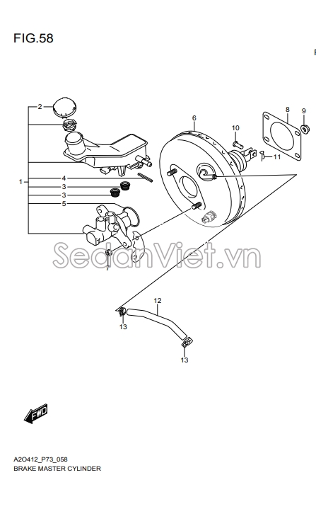 Ống trích khí 5101057R00000