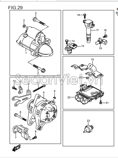 Cảm biến trục cam 3322057R00000