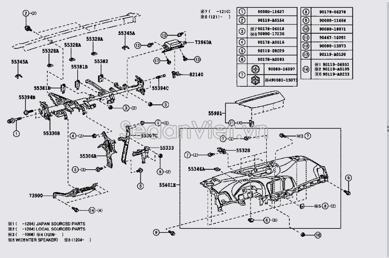 Túi khí chân ghế trước lái 739000T010B0