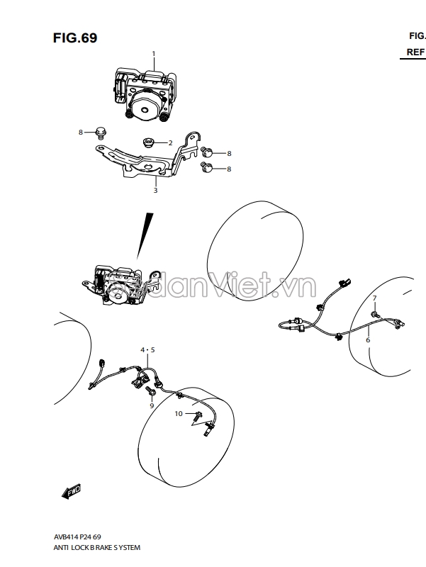 Cảm biến ABS sau 5631068L01000