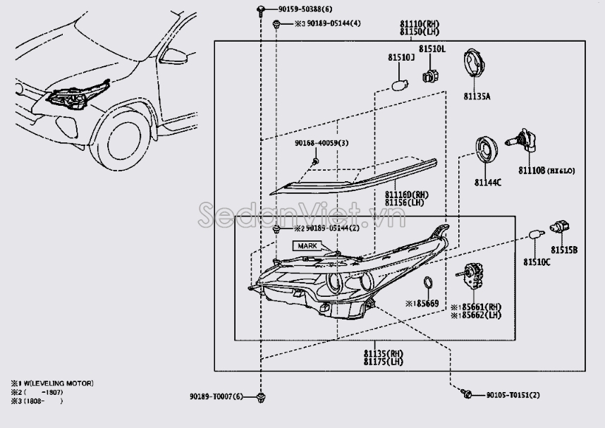 Bóng đèn 12V 21/5W 9098113088