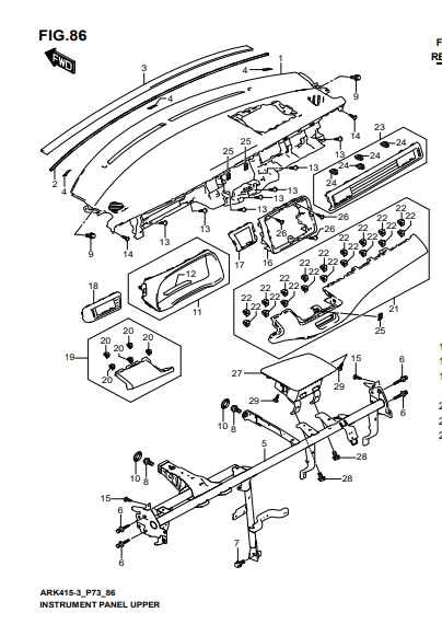 Ốp táp lô 7311874L00000