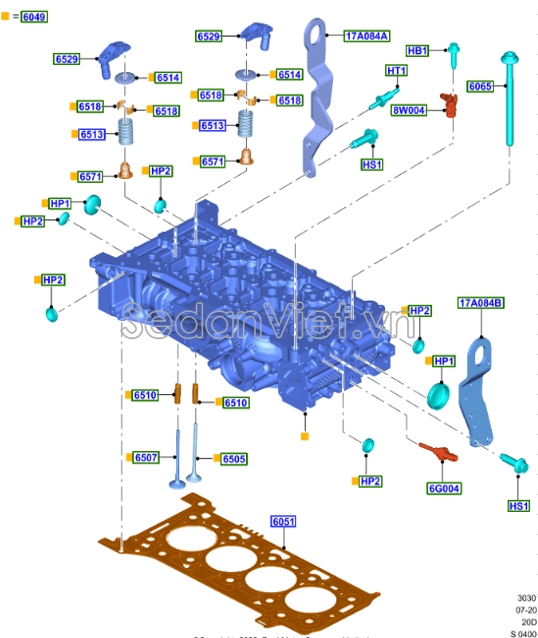 Xupap xả Ford Everest 2022