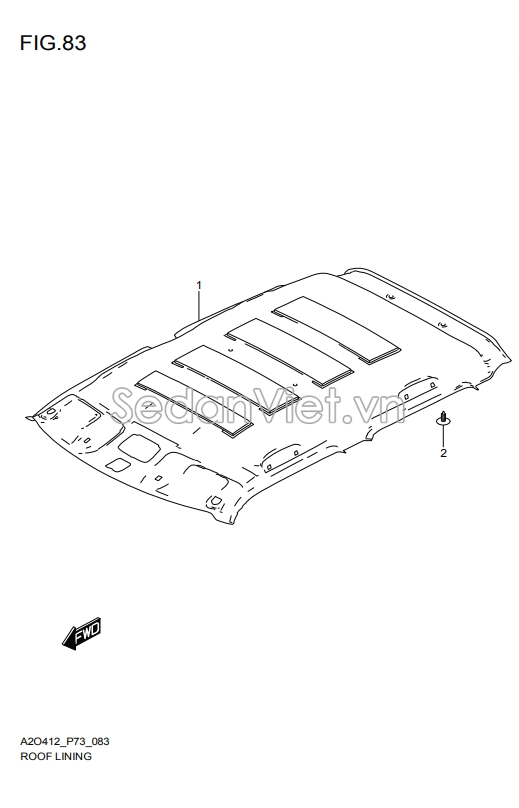 La phông trần 7811057R606GS