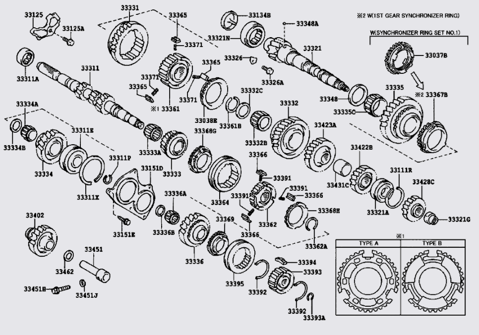 Bi trục đầu ra 90363T0043