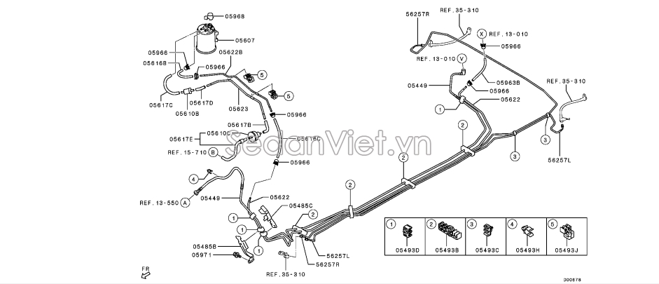 Ống dẫn xăng lên hộp xăng thừa 1742A452