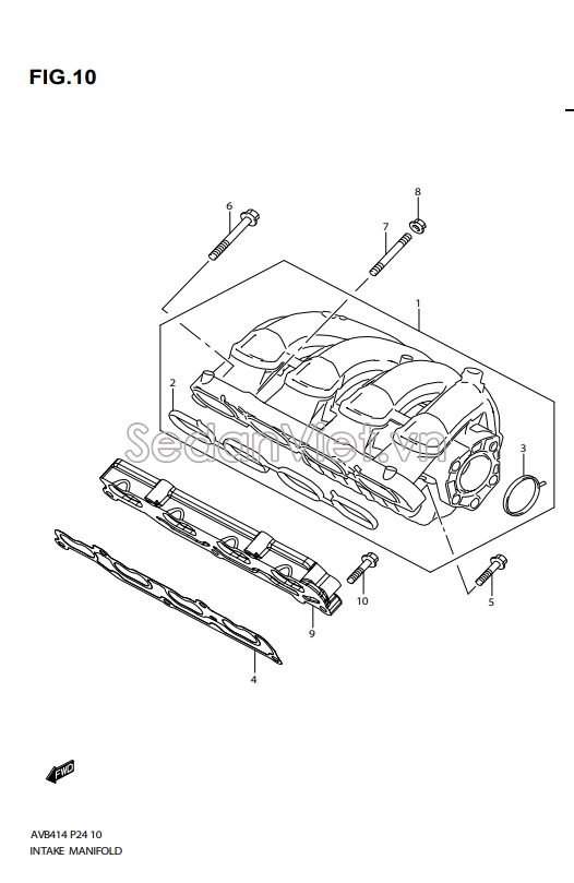 Gioăng cổ hút 13119M83K10000