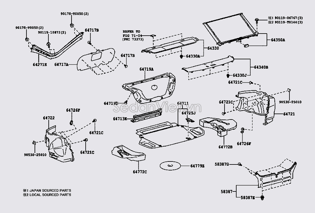 Táp bi cửa cốp hậu 6472206271C0