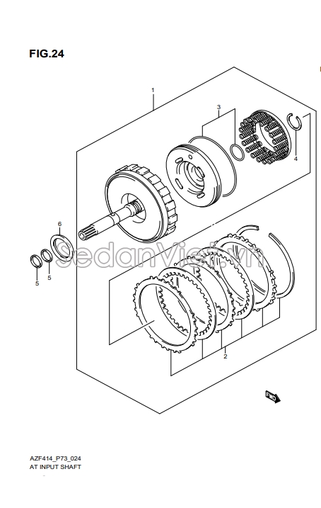 Bộ côn số tự động đầy đủ 2411068J10000