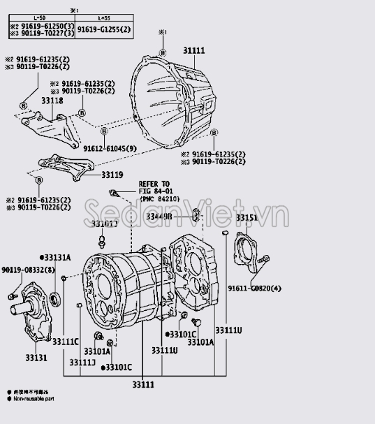 Vỏ đầu hộp số 3111126110