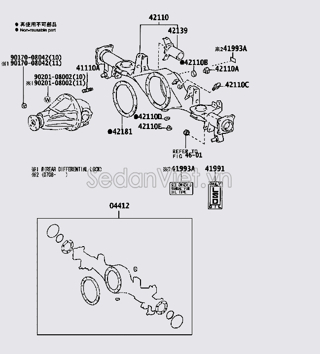 Phớt đệm đùm cầu sau 4218160120