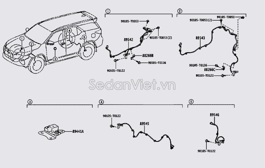 Cảm biến ABS 895430K081