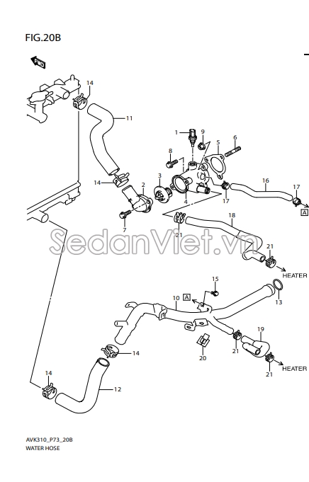 Nắp đậy van hằng nhiệt 1756184M00000