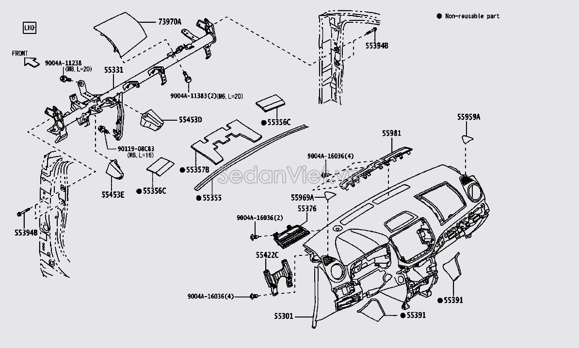 Bảng táp lô 55311BZ680C0