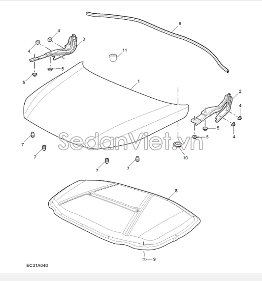 Cách nhiệt capo trước 10767510