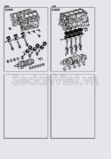 Lốc máy liền trục cơ và piston 1140036050