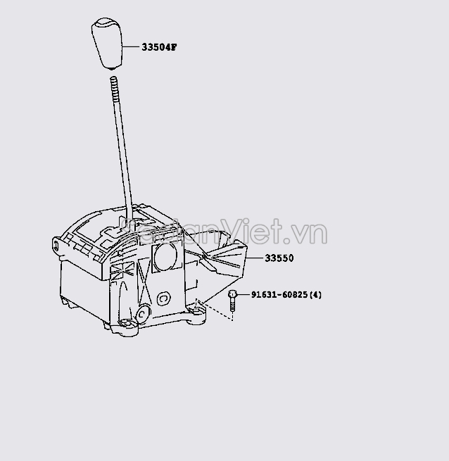 Quả đấm đi số Toyota Land Cruiser Prado 2013-2015