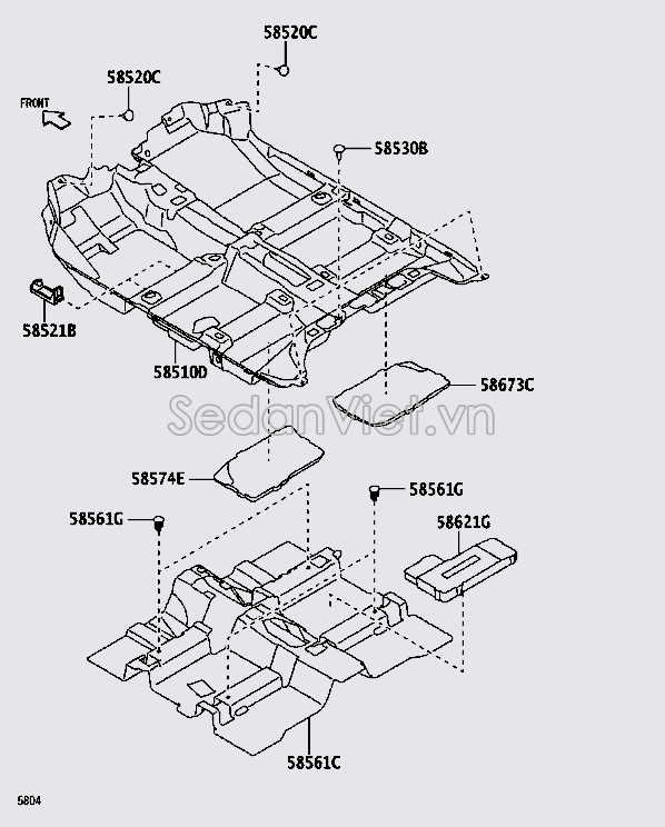 Ốp che cốp hậu 58510BZR80B0