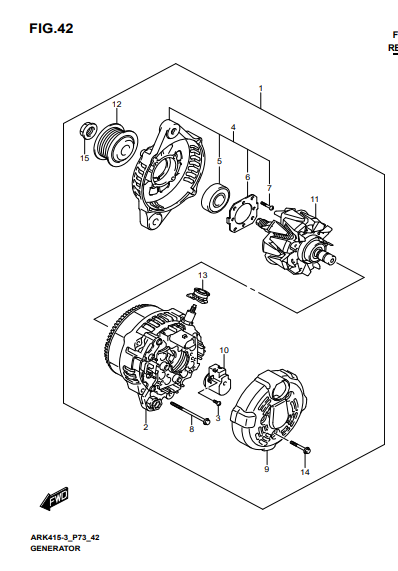 Tiết chế máy phát 3140173R00000