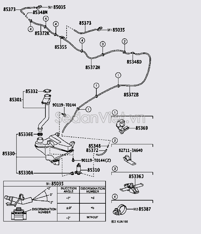 Nắp bình nước rửa kính 853010K030