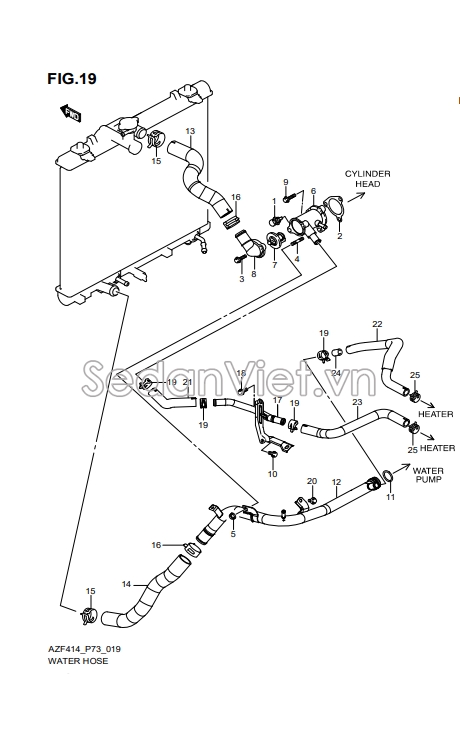 Ống nước ra 1785458M00000